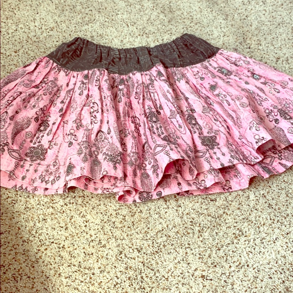 Super cute kids pink and grey skirt
